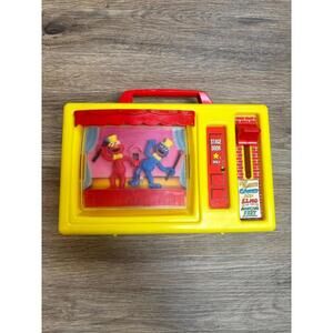 Vintage ILLCO Muppets Now Playing Grover & Elmo Dancing Feet TV Music Box Works